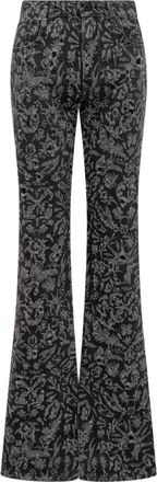 Off-white Black Flared High Rise Jeans