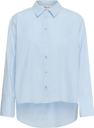 MY ESSENTIAL WARDROBE Bella Riem Shirt - Dames - Overhemden - Blauw - 3XL - Overhemden