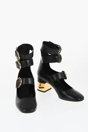 Chloé Pumps Mary Jane in Pelle 6cm taglia 36