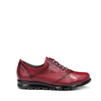 Fluchos Schoenen, Dames, Rood, 38 EU, Leer, Bordeaux Casual Dames Leren Schoenen