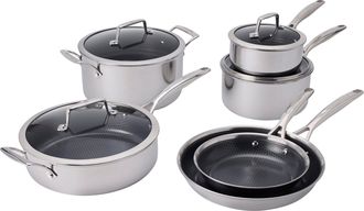 J.A. Henckels International Paradigm Ceramic 10-pc Stainless Steel Dual Performance Cookware Set