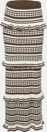Tularosa Brown Knit Kaely Maxi Skirt
