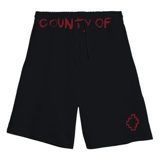 Marcelo Burlon Casual Shorts, male, Black, Size: S Sweatshorts