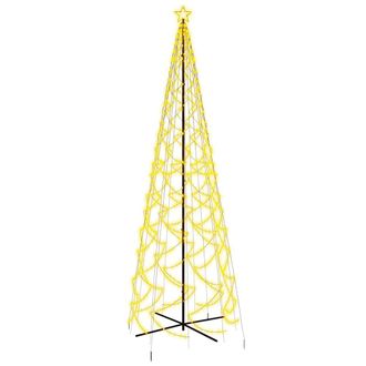 vidaXL Vidaxl - Rbol De Navidad C&oacute;nico 1400 Led Blanco C&aacute;lido 160x500 Cm