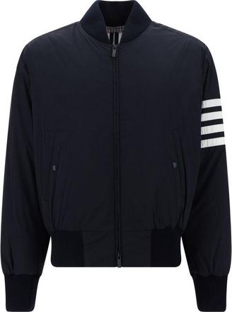 Thom Browne Blue Polyester Bomber