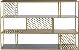 Rendez-Vous D&eacute;co Estanter&iacute;a De Metal Y Cristal De 3 Niveles - Camus