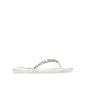 Steve Madden Womens Kustom White Sandals - Size UK 8