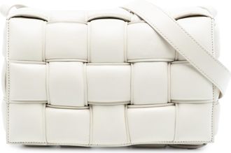 Bottega Veneta Womens Pre-owned Nappa Intrecciato Padded Cassette Crossbody - Light Grey Leather - One Size