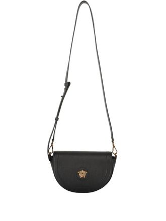 Versace leather crossbody bag - women - Cotton/Calf Leather - One Size - Black