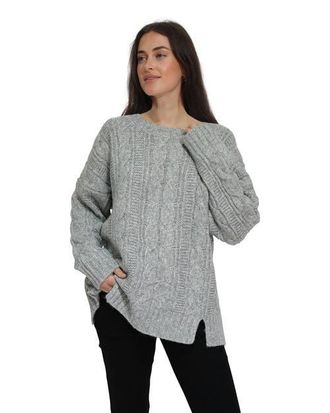 Belle & Bloom Perfect Me Oversized Crew Sweater in Grey at Nordstrom, Size X-Small Au