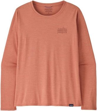 Patagonia L/S Cap Cool Daily Graphic Shirt Longsleeve für Damen | rosa