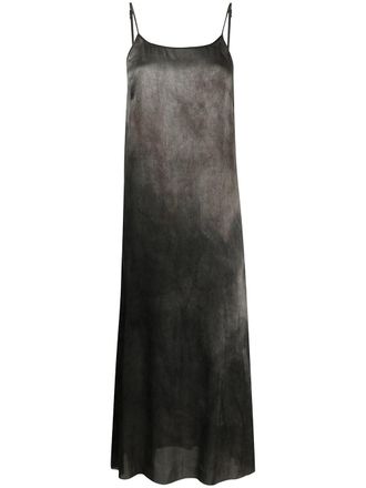 Uma Wang sleeveless silk-blend midi dress - Black