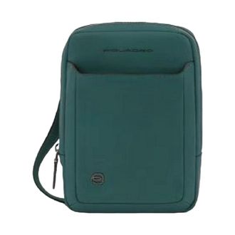 Piquadro Pocket Crossbody Bag with iPad Mini Compartment - male - Piquadro - Cross Body Messenger - Green - ONE SIZE - Bags