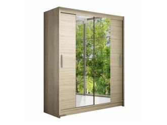 Mirjan24 Mobilier1 - Armario Closico 132, Roble Sonoma, 200x150x58cm, Puertas De Armario: Correderas, N&uacute;mero De Estantes: 0