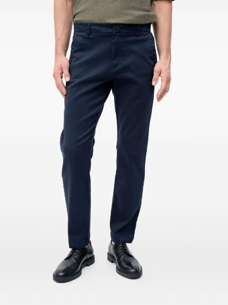 BOSS cotton chino trousers - Blue