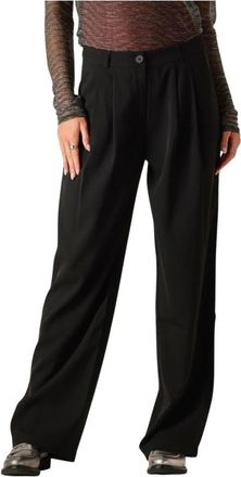 Ydence Elegante Zwarte Broek Phoebe - Dames - Wijde Broeken - Zwart - XS - Broeken