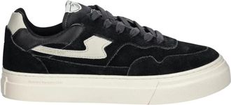Stepney Workers Club Pearl S-Strike Geo-Merged - Heren - Sneakers - Zwart - 46 EU - Leer - Schoenen
