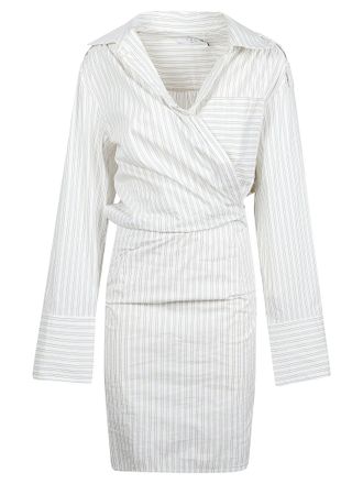 Iro Lazul Wrap-Style White Dress