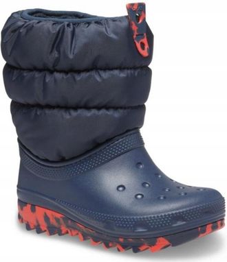 OEM Crocs Classic Neo Puff Boot K 207684 C12eu 2930 Azul Marino