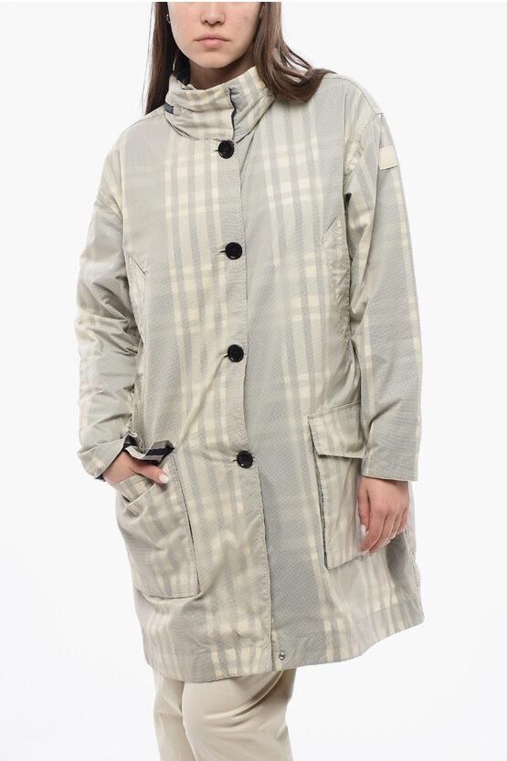 Tartan Coat PEONY with Detachable Hood size M