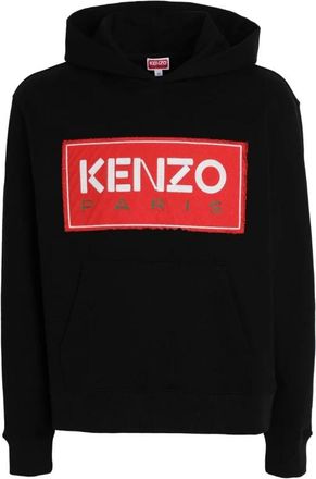 Kenzo Hoodies, male, Black, XL, Box Logo Hoodie