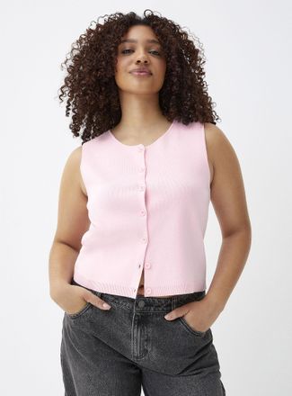 Twik Womens Fine-knit buttoned vest