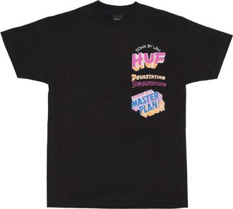 HUF Zwart Crew Neck Katoenen T-shirt - Heren - T-shirts - Zwart - S - Katoen - Tops