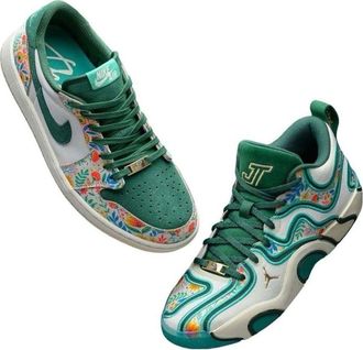 Nike Jordan Air Jordan 1 Retro Low OG & Air Jordan Tatum 4 Welcome to the Garden Pack HQ5570-100