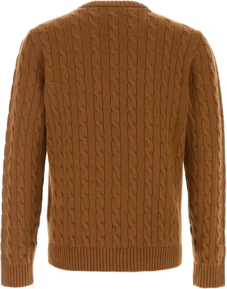 Valentino Garavani Mens Camel Cashmere Sweater Nocciola Exterior: Maglie