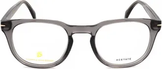 David Beckham Mens Grey Rectangular Eyeglass Frames DB 1072