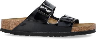 Birkenstock platschoenen zwart