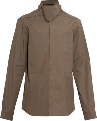 Rick Owens Camisa Exterior - Shirts - Hombre - Marr&oacute;n - M