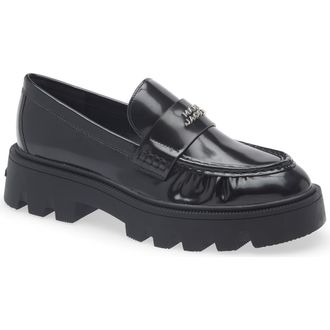 Marc Jacobs The Frankie Lug Sole Loafer in Black at Nordstrom, Size 7Us
