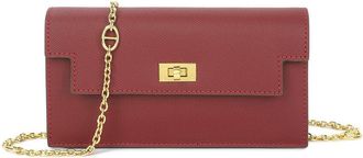 Tiffany & Fred Saffiano Leather Convertible Wallet/Clutch