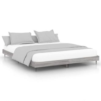 Berkfield Home Bed Frame Grey Sonoma 140x200 cm Engineered Wood