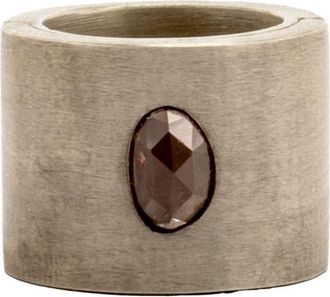 Parts Of Four Sistema sterling-silver sapphire ring - unisex - Orange Sapphire/Sterling Silver - 6