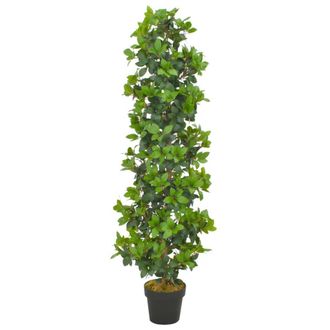 Berkfield Home Artificial Plant Laurel Tree with Pot Green 150 cm