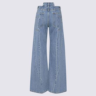 Maison Margiela Womens Jeans Medium Blue _co