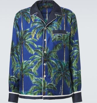 Dolce & Gabbana Printed silk twill shirt
