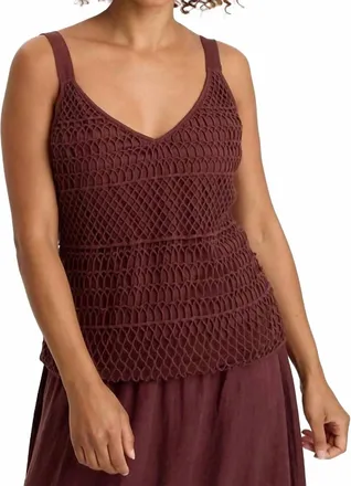 Xcvi Shire Tank Top In Brown
