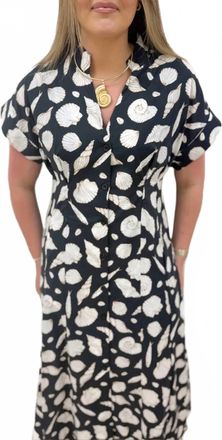 Entro Seashell Dress In Black