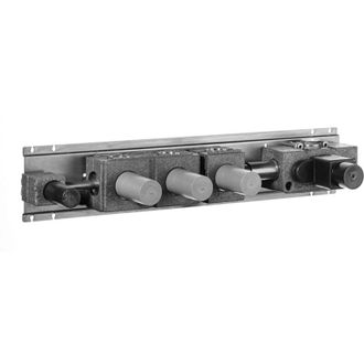None Rubinetteria Fantini 1900D213A Corpo Incasso Termostatico Orizzontale Milano, Grigio