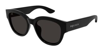 Alexander McQueen AM0509SA Asian Fit 001 Womens Sunglasses Black Size 55