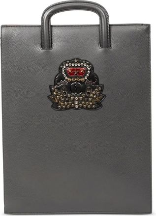 Christian Louboutin Borsa tote con decorazione - Grigio