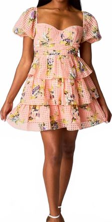 BuddyLove Conner Short Lace Mini Dress In Coral
