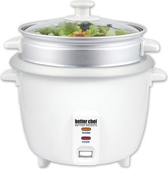 Better Chef 10 Cup Rice Cooker with Food Steamer Attachment in White at Nordstrom