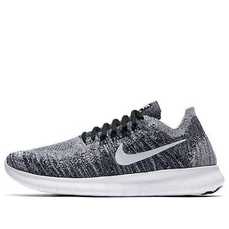 Nike (WMNS) Nike Free RN Flyknit Black White 880844-003