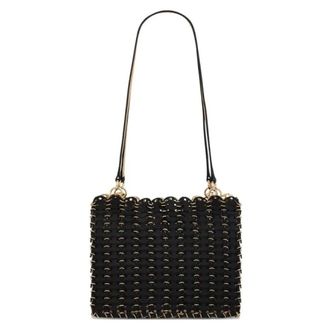 Paco Rabanne Shoulder Bags, female, Black, Size: ONE SIZE Double Handle Bag