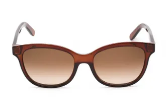 Ferragamo SF834S Oval Propionate Frame Sunglasses - Brown