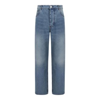 Ami Wide-Leg Jeans - Heren - Jeans - Blauw - Maat: W31 Katoen